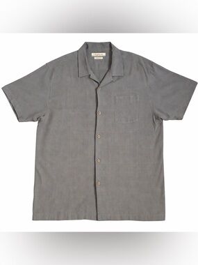 Tommy Bahama Short-Sleeve Camp Shirt in Gray (A-39)